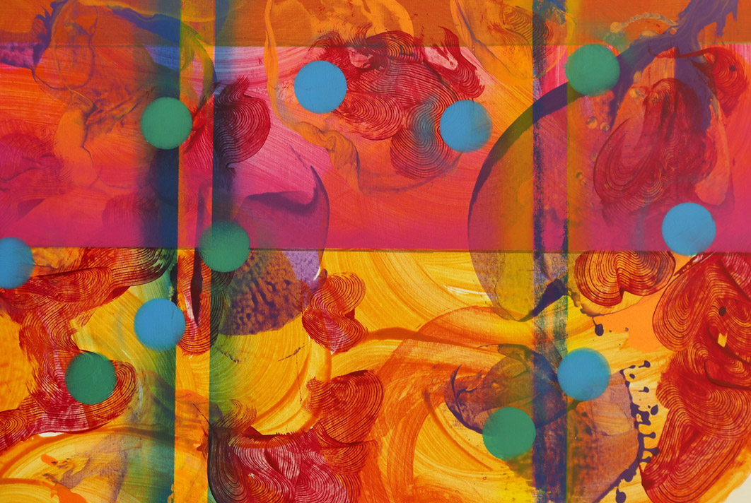 Robert Lartus hard-edge abstract painting