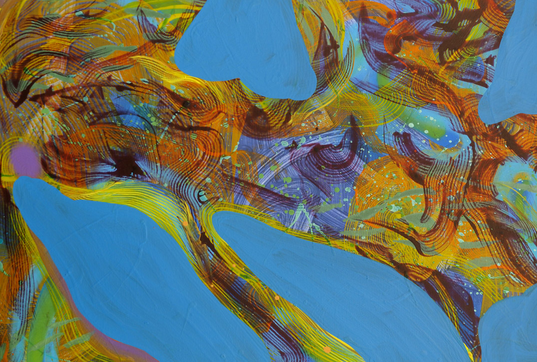 Robert Lartus hard-edge abstract painting
