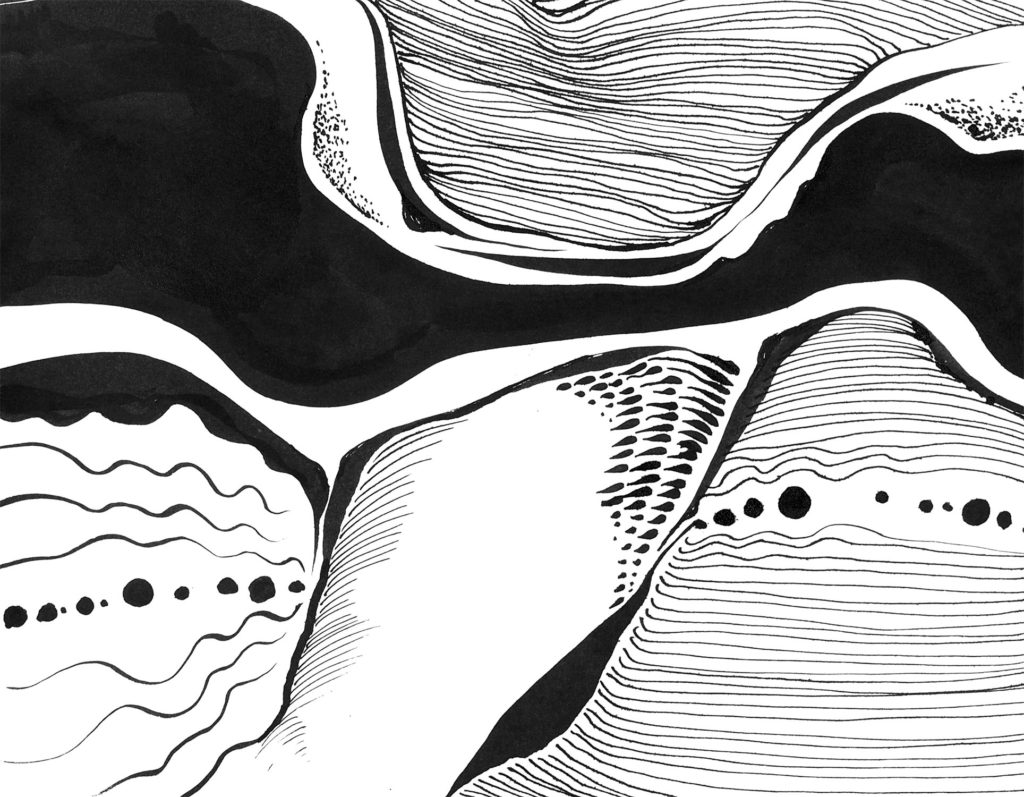 Jan Astner - COINCIDENCES - monochrome drawings